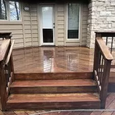 Brazilian hardwood deck cleaning in kirkwood mo 007