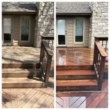 Brazilian hardwood deck cleaning in kirkwood mo 016