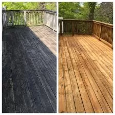Deck clean and stain in kirkwood mo 018