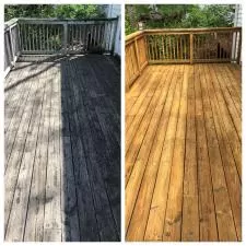 Deck clean and stain in kirkwood mo 020
