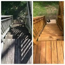 Deck clean and stain in kirkwood mo 021