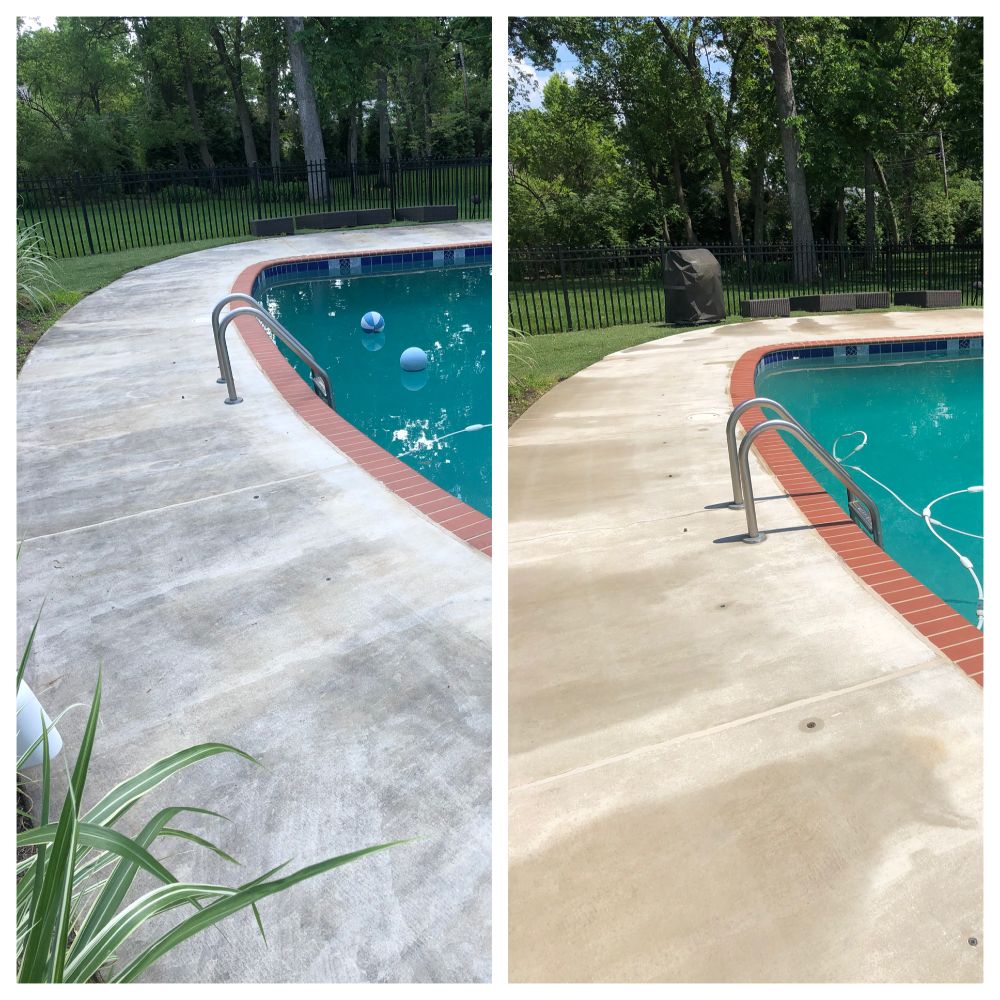 Pool deck cleaning in st louis mo