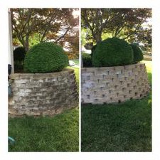 Power wash retaining wall fenton mo 6