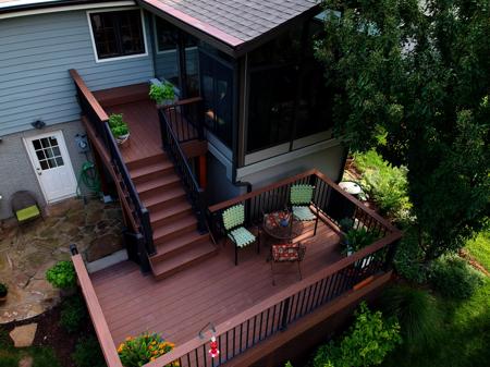 Composite deck cleaning